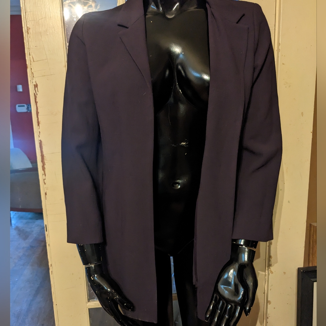 Eileen Fisher Italian Wool Open Blazer